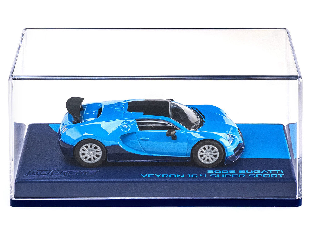 2005 Bugatti Veyron 16.4 Super Sport Blue "Collection" Series 1/64 Diecast Model Car by Majorette by Majorette