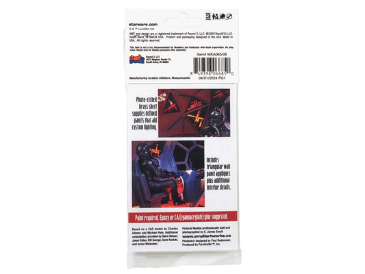 Photoetch Set for "Star Wars: A New Hope" Tie Fighter Kit 1/32 Scale by AMT by AMT