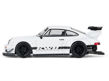 RWB 930 Matt White with Black Stripes 1/64 Diecast Model Car by Model Model by Model Model
