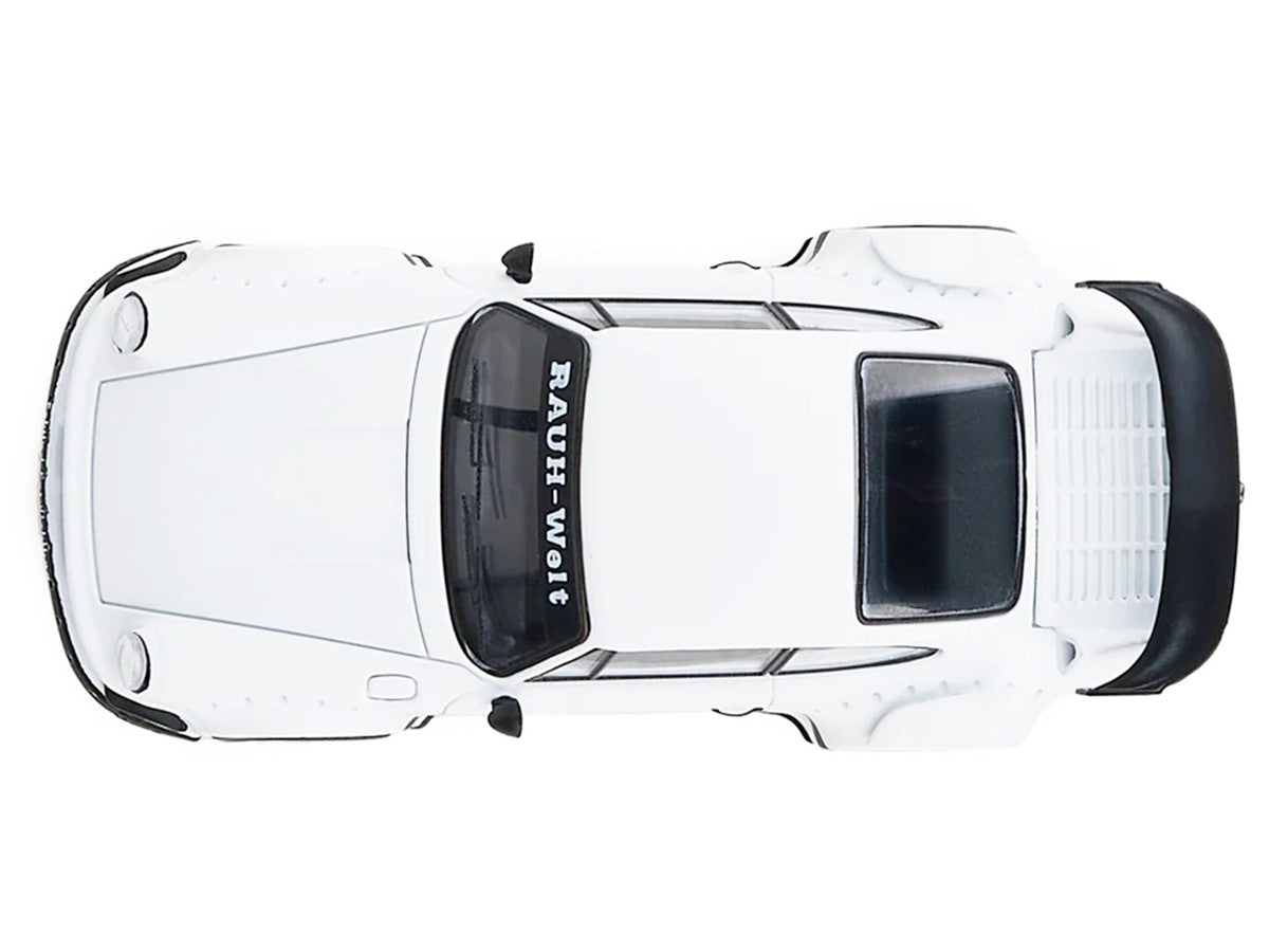 RWB 930 Matt White with Black Stripes 1/64 Diecast Model Car by Model Model by Model Model