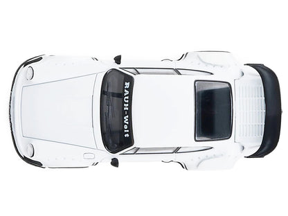 RWB 930 Matt White with Black Stripes 1/64 Diecast Model Car by Model Model by Model Model
