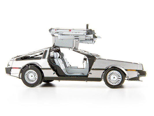 Model Kit DeLorean Brushed Metal (Moderate Difficulty) Steel Model by Metal Earth by Metal Earth