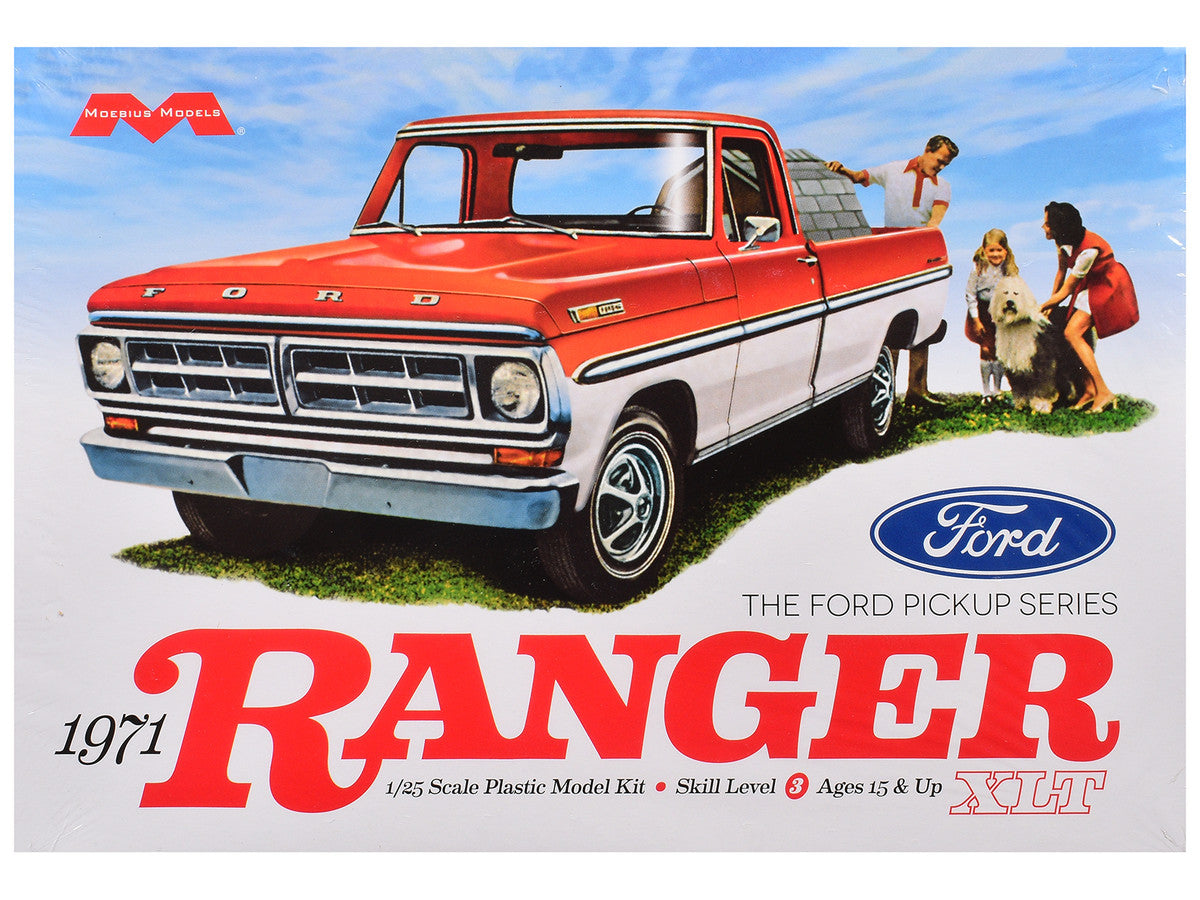 Skill 3 Model Kit 1971 Ford Ranger XLT Pickup Truck 1/25 Scale Model by Moebius by Moebius