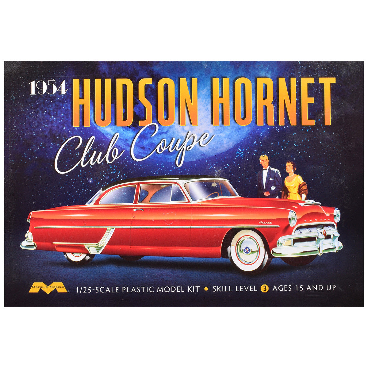 Skill 3 Model Kit 1954 Hudson Hornet Coupe 1/25 Scale Model by Moebius by Moebius