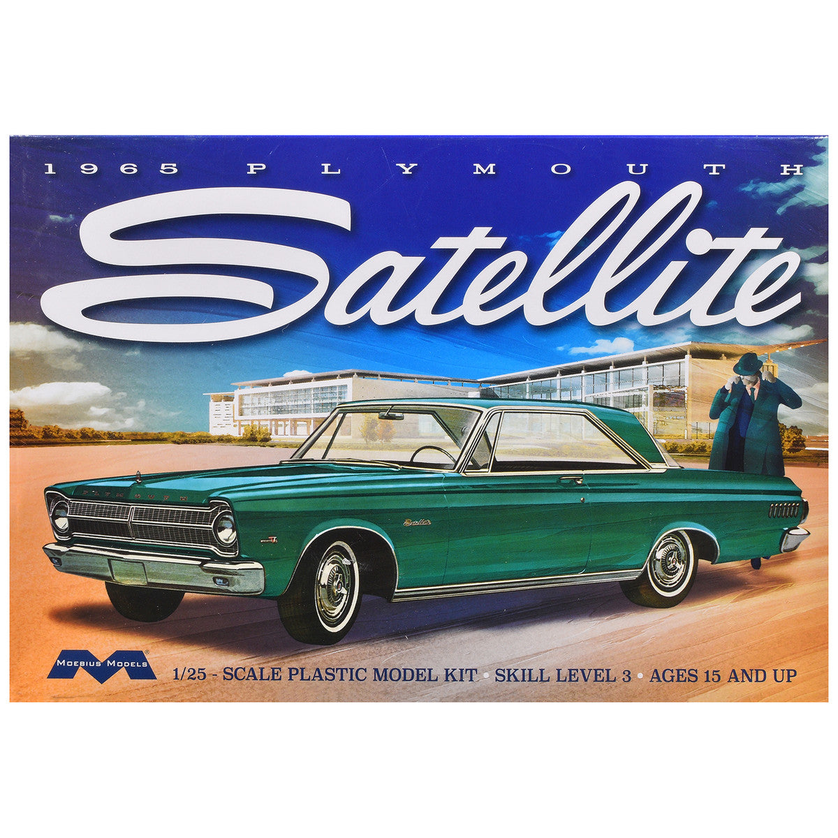 Skill 3 Model Kit 1965 Plymouth Satellite 1/25 Scale Model by Moebius by Moebius