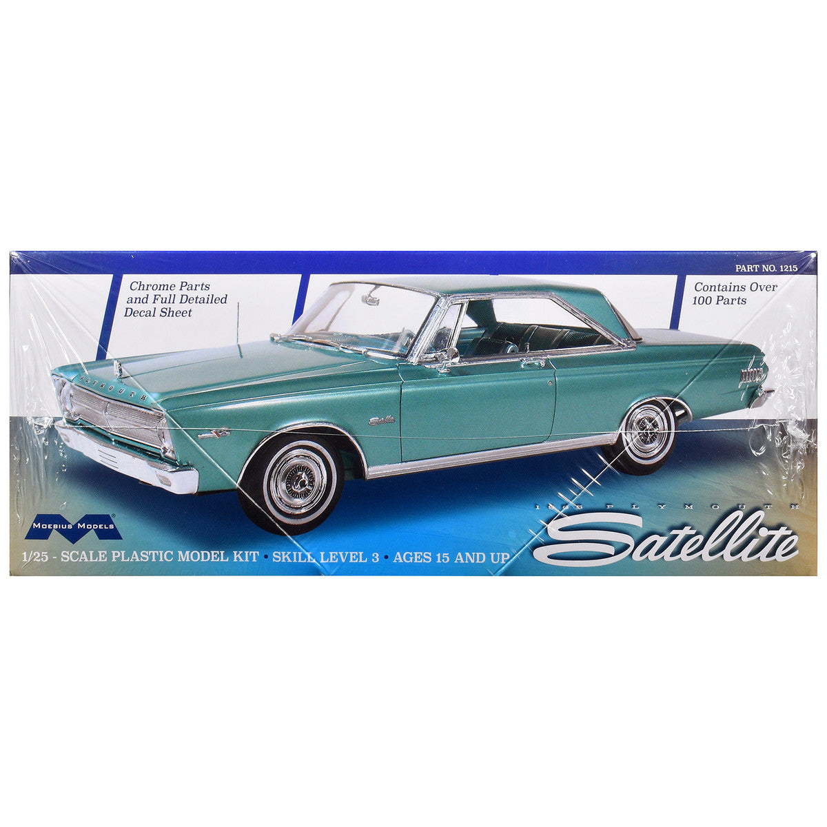 Skill 3 Model Kit 1965 Plymouth Satellite 1/25 Scale Model by Moebius by Moebius
