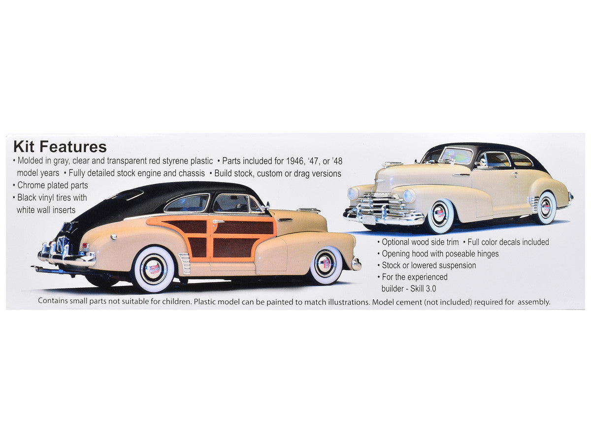 Skill 3 Model Kit 1947 Chevrolet Fleetmaster 3-in-1 Kit 1/25 Scale Model by Moebius-2