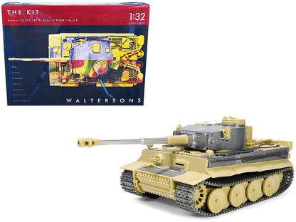Skill 4 Model Kit German Sd.Kfz.181 Pz.Kpfw VI Tiger I (Early Production Model) Heavy Tank "Schwere Panzerabteilung 505 No. 100 Kursk" (July 1943) 1/32 Scale Model by Metal Proud by Metal Proud