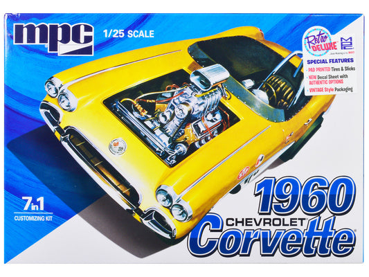 Skill 2 Model Kit 1960 Chevrolet Corvette 7-in-1 Kit 1/25 Scale Model by MPC by MPC