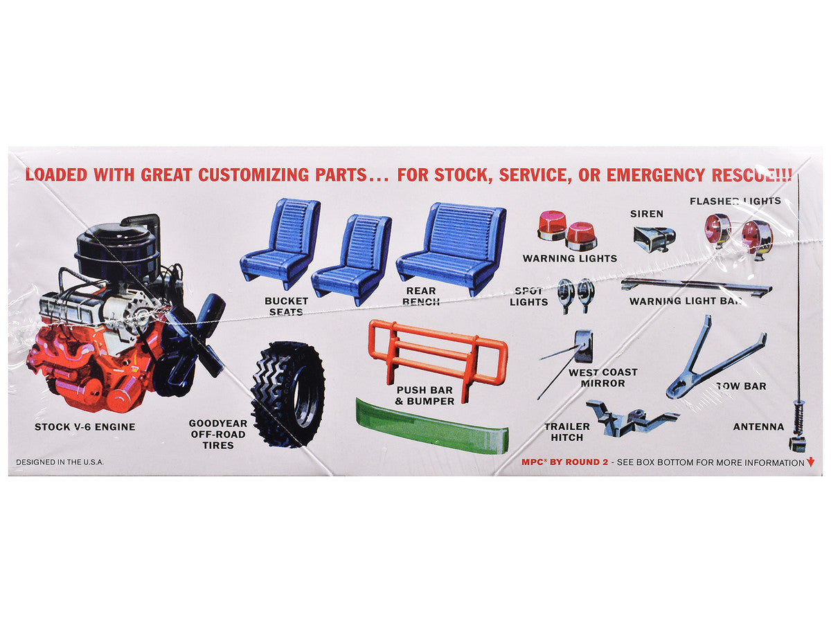 Skill 2 Model Kit 1972 Jeep Jeepster Commando 1/25 Scale Model by MPC by MPC