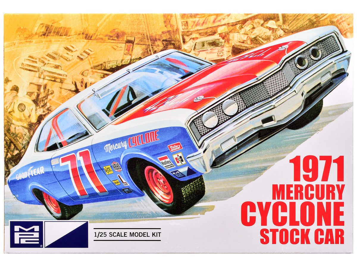 Skill 2 Model Kit 1971 Mercury Cyclone Stock Car 1/25 Scale Model by MPC by AMT