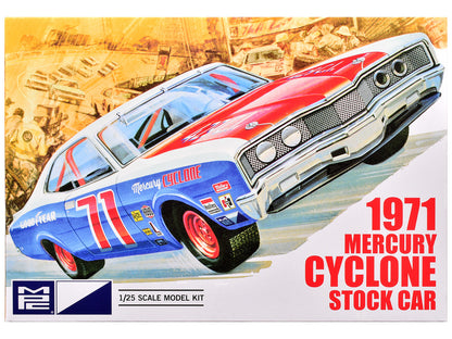 Skill 2 Model Kit 1971 Mercury Cyclone Stock Car 1/25 Scale Model by MPC by AMT