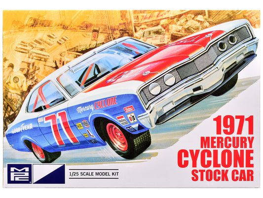 Skill 2 Model Kit 1971 Mercury Cyclone Stock Car 1/25 Scale Model by MPC by AMT