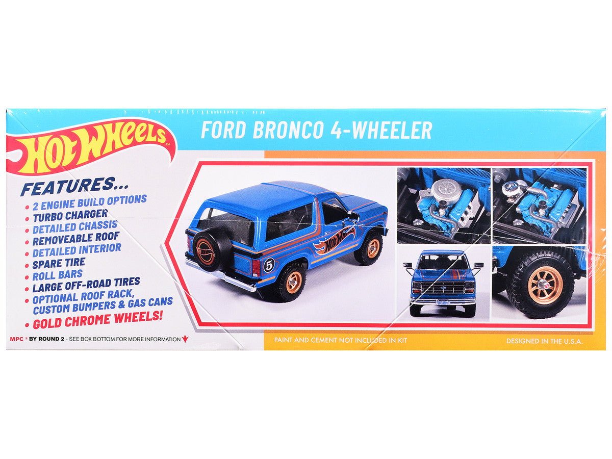 Skill 2 Model Kit Ford Bronco 4-Wheeler "Hot Wheels" 1/25 Plastic Model by MPC by MPC