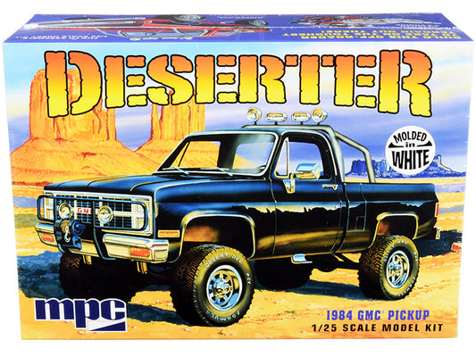 Skill 2 Model Kit 1984 GMC Pickup Truck (Molded in White) "Deserter" 1/25 Scale Model by MPC by MPC