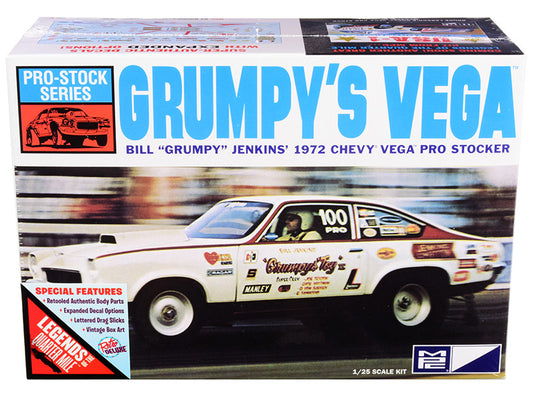 Skill 2 Model Kit 1972 Chevrolet Vega Pro Stock Bill "Grumpy" Jenkins' "Legends of the Quarter Mile" 1/25 Scale Model by MPC by MPC
