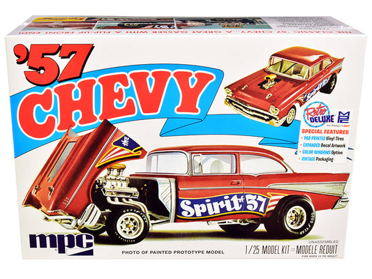 Skill 2 Model Kit 1957 Chevrolet Gasser Flip Nose "Spirit of 57" 1/25 Scale Model by MPC by MPC