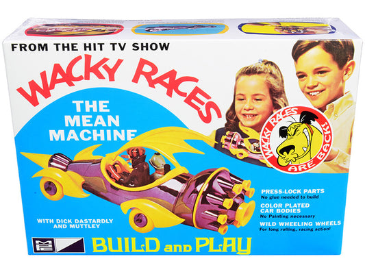 Skill 2 Snap Model Kit The Mean Machine with Dick Dastardly and Muttley Figurines "Wacky Races" (1968) TV Series 1/25 Scale Model by MPC by MPC