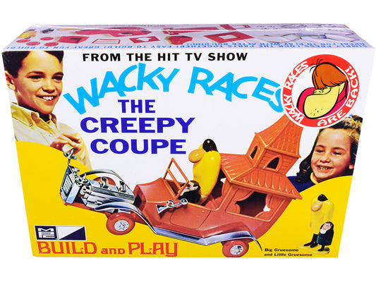 Skill 2 Snap Model Kit The Creepy Coupe with Big Gruesome and Little Gruesome Figurines "Wacky Races" (1968) TV Series 1/25 Scale Model by MPC by MPC