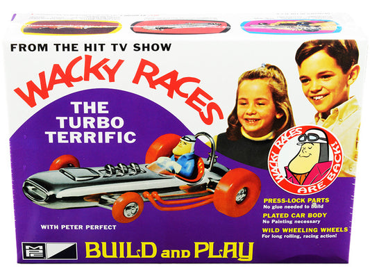 Skill 2 Snap Model Kit The Turbo Terrific with Peter Perfect Figurine "Wacky Races" (1968) TV Series 1/25 Scale Model by MPC by MPC