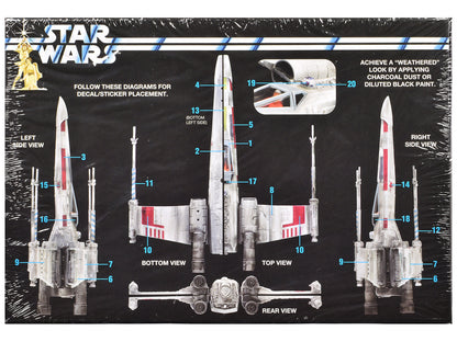 Skill 2 Snap Model Kit Luke Skywalker X-Wing Fighter "Star Wars: A New Hope" (1977) Movie 1/63 Scale Model by MPC-3
