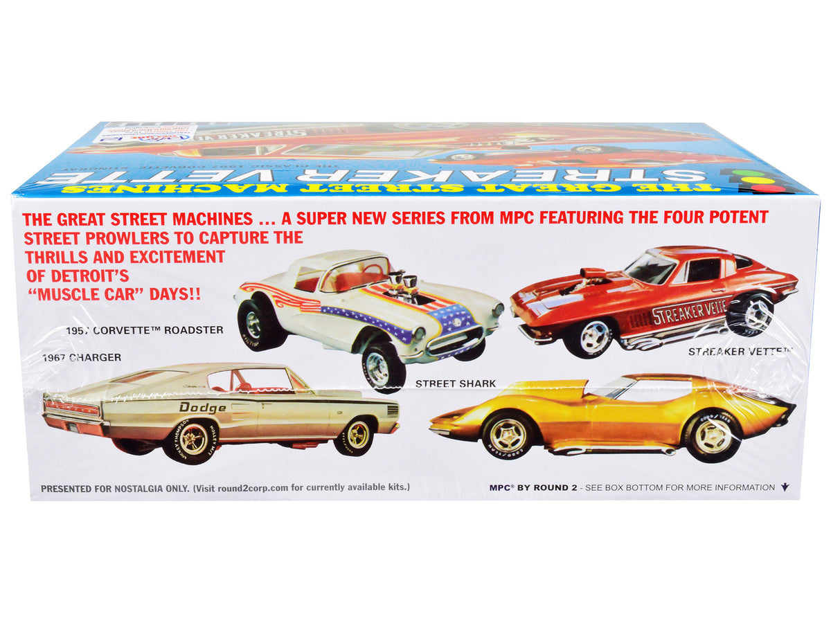 Skill 2 Model Kit 1967 Chevrolet Corvette Stingray "Streaker Vette" "The Great Street Machines" Series 1/25 Scale Model Car by MPC by MPC