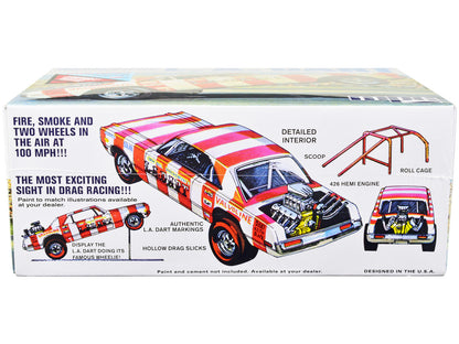 Skill 2 Model Kit Bill Shrewsberry's L.A. Dart Wheelstander Drag Car "Legends of the Quarter Mile" Series 1/25 Scale Model Car by MPC by MPC
