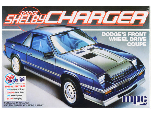 Skill 2 Model Kit 1986 Dodge Shelby Charger 1/25 Scale Model by MPC by MPC