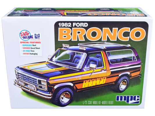 Skill 2 Model Kit 1982 Ford Bronco 1/25 Scale Model by MPC by MPC