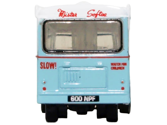Bedford CA Ice Cream Van "Mister Softee" Light Blue with White Top 1/148 (N) Scale Diecast Model Car by Oxford Diecast by Oxford Diecast