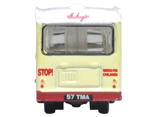 Bedford CA Ice Cream Van "Hockings Dairy Cream Ice" Cream with White Top 1/148 (N) Scale Diecast Model Car by Oxford Diecast by Oxford Diecast