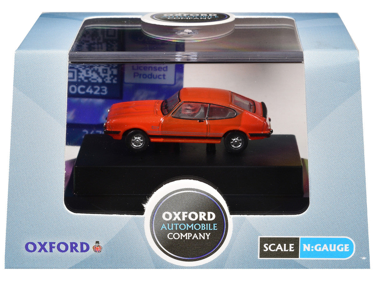 Ford Capri Mk3 RHD (Right Hand Drive) Sebring Red 1/148 (N) Scale Diecast Model Car by Oxford Diecast by Oxford Diecast