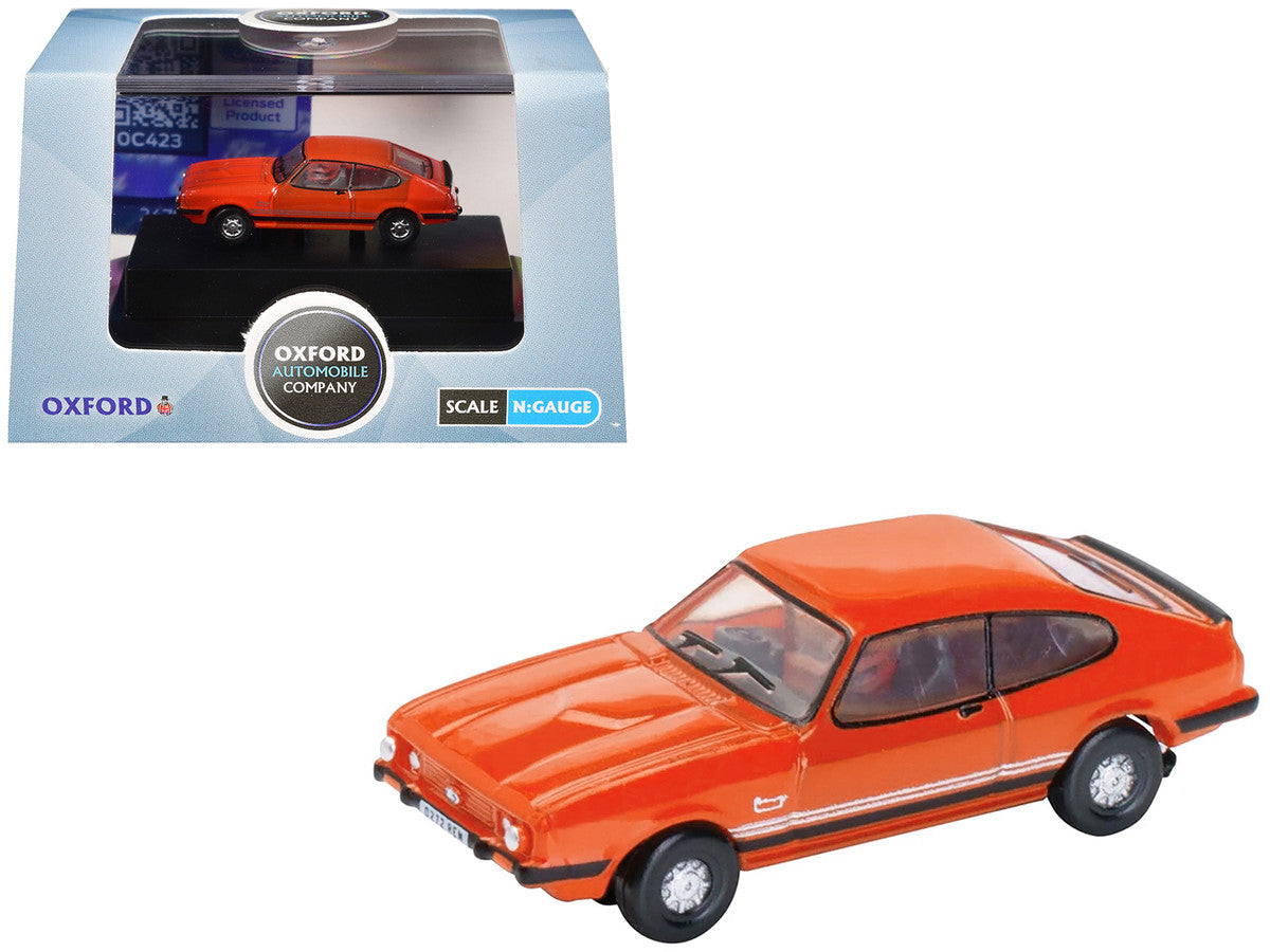 Ford Capri Mk3 RHD (Right Hand Drive) Sebring Red 1/148 (N) Scale Diecast Model Car by Oxford Diecast by Oxford Diecast