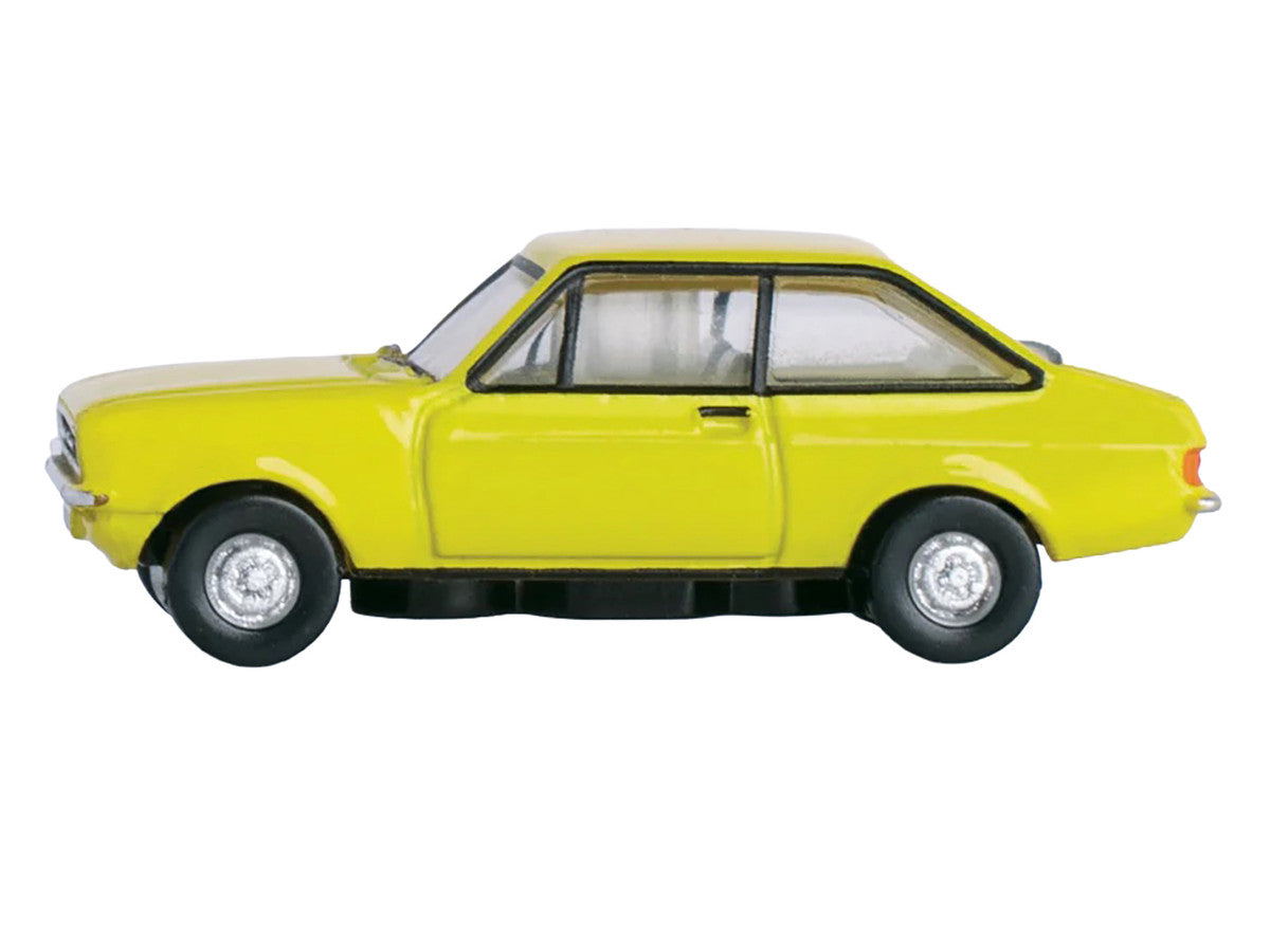 Ford Escort Mk2 RHD (Right Hand Drive) Signal Yellow 1/148 (N) Scale Diecast Model Car by Oxford Diecast by Oxford Diecast
