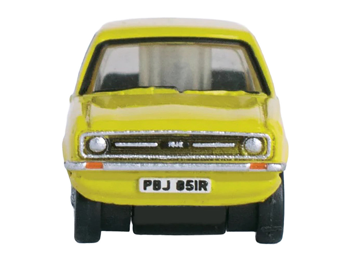 Ford Escort Mk2 RHD (Right Hand Drive) Signal Yellow 1/148 (N) Scale Diecast Model Car by Oxford Diecast by Oxford Diecast