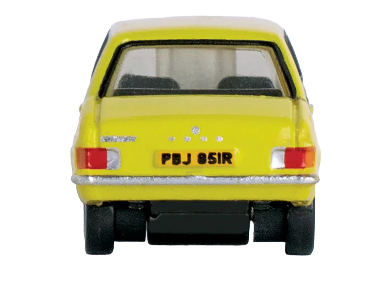 Ford Escort Mk2 RHD (Right Hand Drive) Signal Yellow 1/148 (N) Scale Diecast Model Car by Oxford Diecast by Oxford Diecast