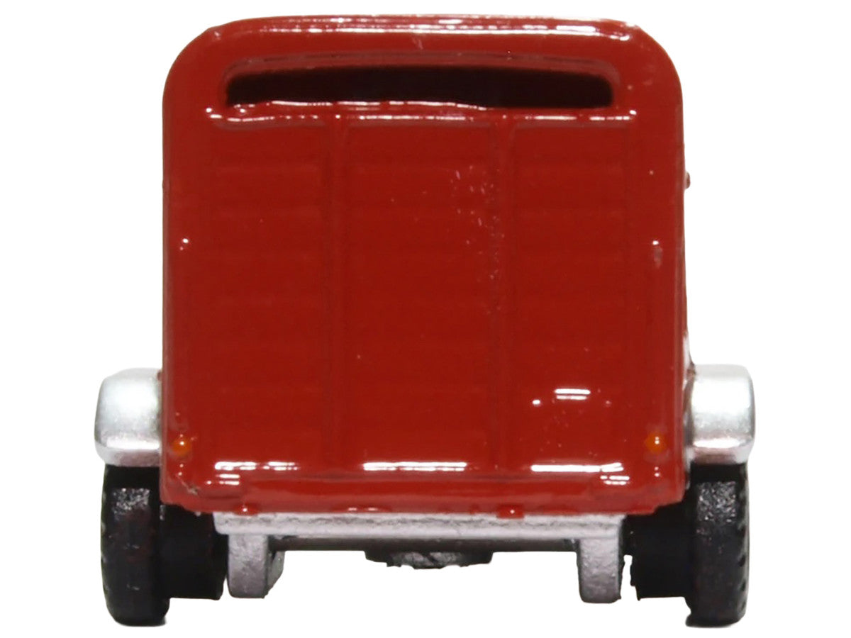 Livestock Trailer Red 1/148 (N) Scale Diecast Model Car by Oxford Diecast by Oxford Diecast