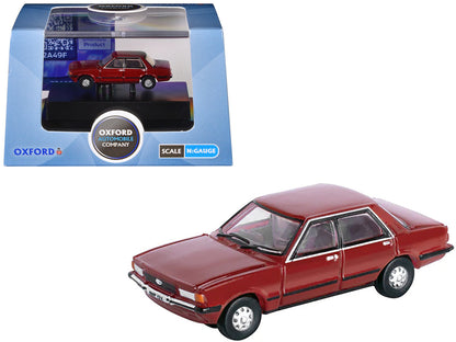 Ford Cortina MKV RHD (Right Hand Drive) Cardinal Red 1/148 (N) Scale Diecast Model Car by Oxford Diecast by Oxford Diecast