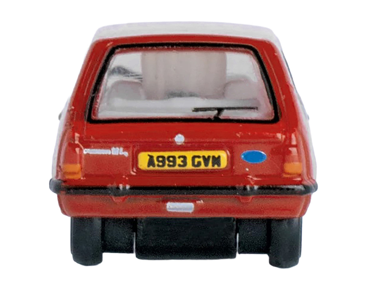 Ford Fiesta Mk1 RHD (Right Hand Drive) Venetian Red 1/148 (N) Scale Diecast Model Car by Oxford Diecast by Oxford Diecast