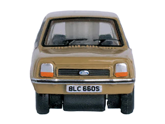 Ford Fiesta Mk1 RHD (Right Hand Drive) Nevada Beige 1/148 (N) Scale Diecast Model Car by Oxford Diecast by Oxford Diecast