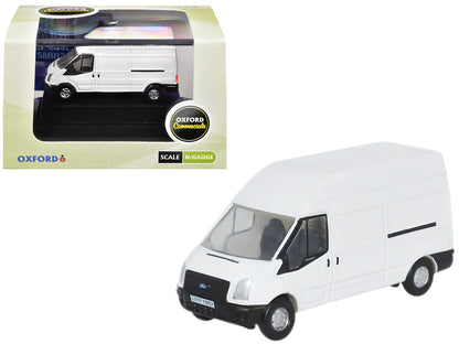 2006 Ford Transit LWB High Roof Van White 1/148 (N) Scale Diecast Model Car by Oxford Diecast by Oxford Diecast