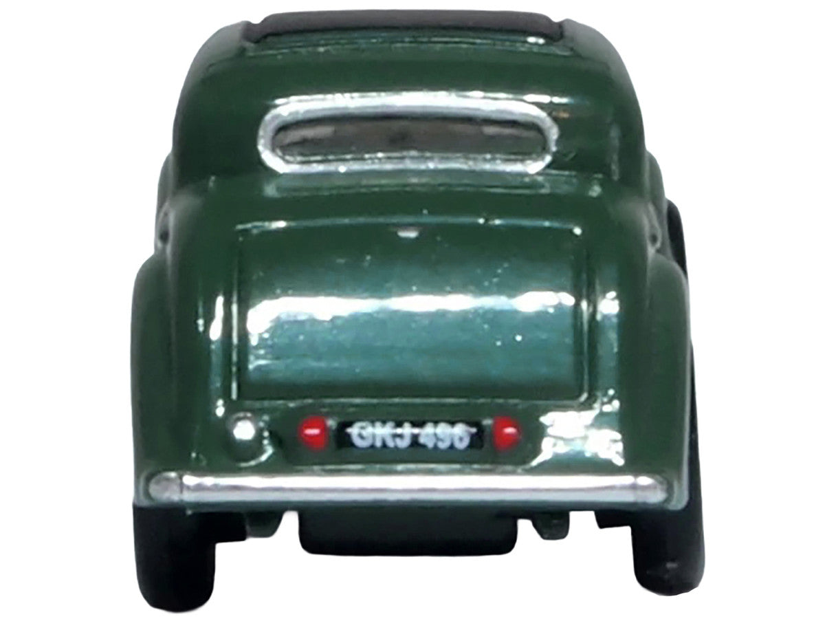 Jaguar SS RHD (Right Hand Drive) Suede Green with Black Top 1/148 (N) Scale Diecast Model Car by Oxford Diecast by Oxford Diecast