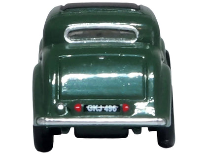 Jaguar SS RHD (Right Hand Drive) Suede Green with Black Top 1/148 (N) Scale Diecast Model Car by Oxford Diecast by Oxford Diecast