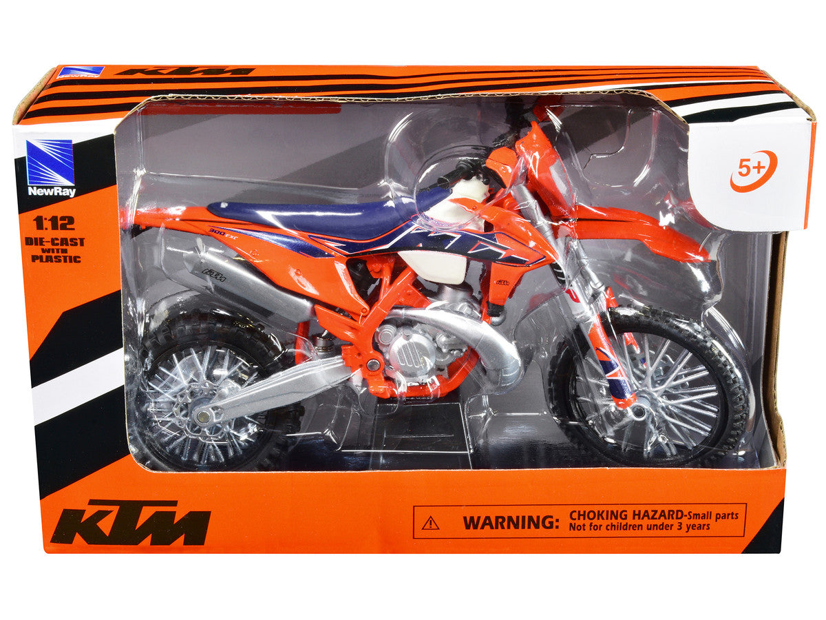 KTM 300 EXC-TPI Enduro Dirt Bike Motorcycle Orange 1/12 Diecast Model by New Ray by New Ray