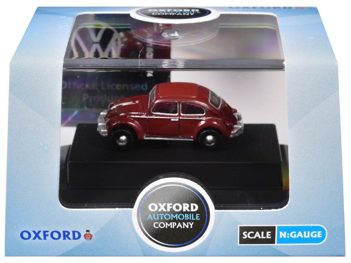 Volkswagen Beetle Ruby Red 1/148 (N) Scale Diecast Model Car by Oxford Diecast by Oxford Diecast
