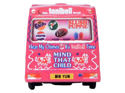 Whitby Mondial Ice Cream Van "Tonibell" Pink with Graphics 1/76 (OO) Scale Diecast Model Car by Oxford Diecast by Oxford Diecast