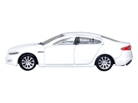 Jaguar XF RHD (Right Hand Drive) Polaris White 1/148 (N) Scale Diecast Model Car by Oxford Diecast by Oxford Diecast