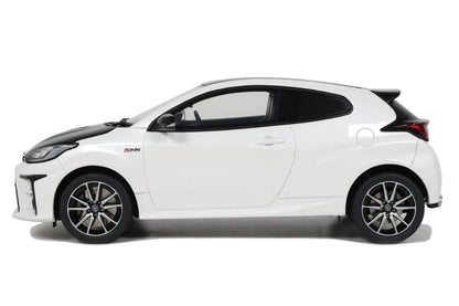 2022 Toyota GRMN Yaris RHD (Right Hand Drive) Platinum White Pearl with Black Hood and Top Limited Edition to 999 pieces Worldwide 1/18 Model Car by Otto Mobile by Otto Mobile