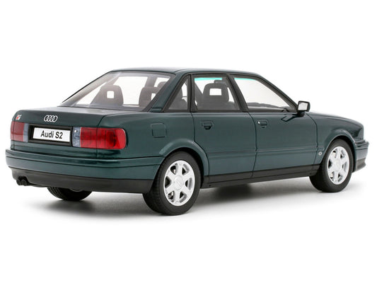 1993 Audi S2 Sedan Emerald Green Metallic Limited Edition to 2000 pieces Worldwide 1/18 Model Car by Otto Mobile by Otto Mobile
