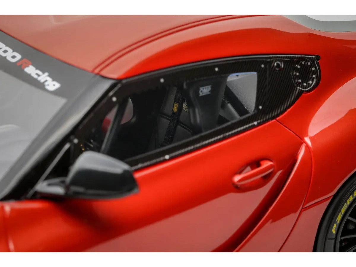 2023 Toyota Supra GT4 100 Edition Plasma Orange Metallic Limited Edition to 999 pieces Worldwide 1/18 Model Car by Otto Mobile by Otto Mobile